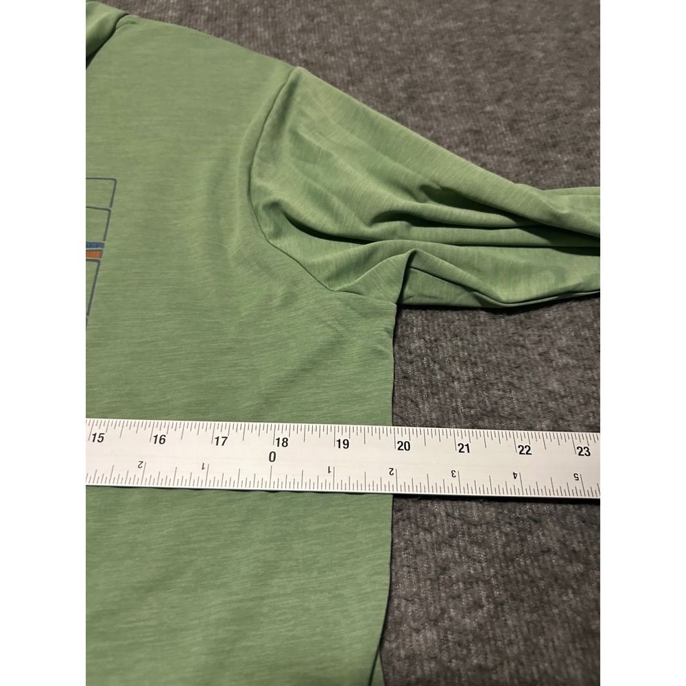 Patagonia hoodie pullover outdoors fishing green logo womens Large lightweight - Picture 7 of 7